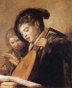 Frans Hals Two Singing Boys painting